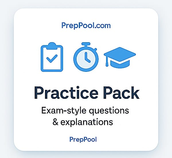PrepPool.com banner: best competitive exam prep with practice tests, large question banks, and answer explanations (USA).
