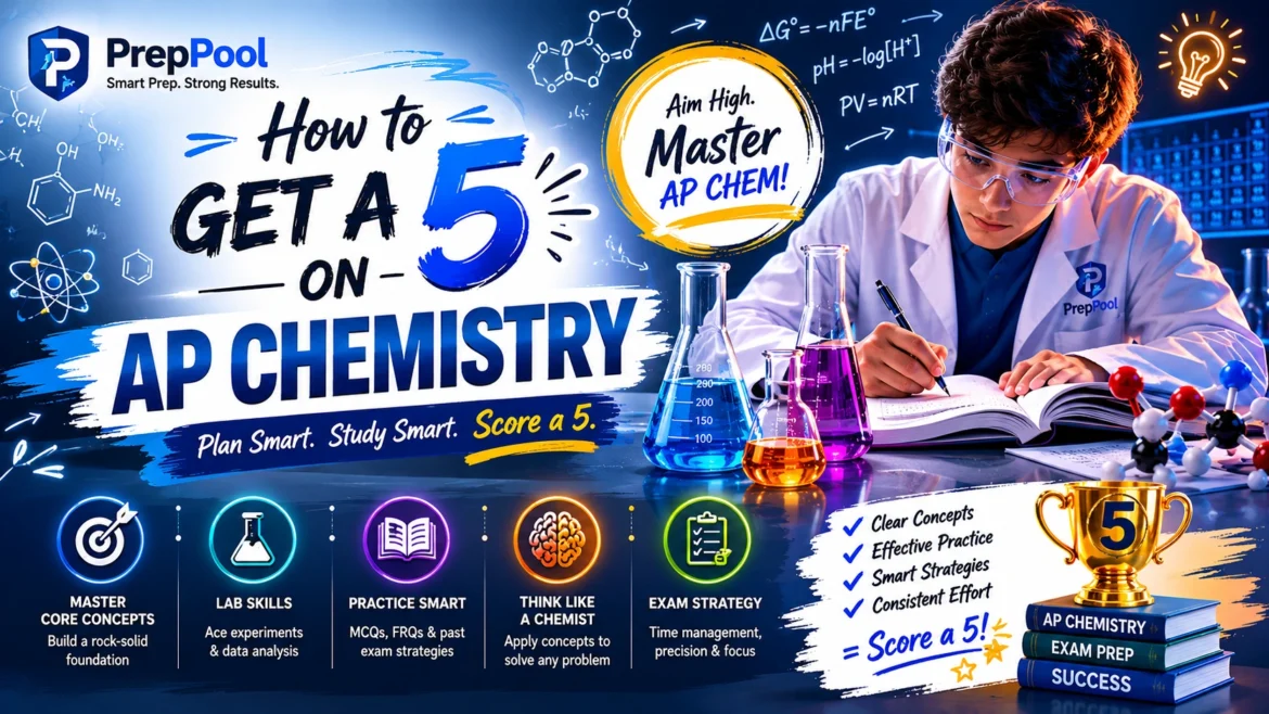 AP Chemistry study guide image for students aiming to score a 5 on the AP Chem exam