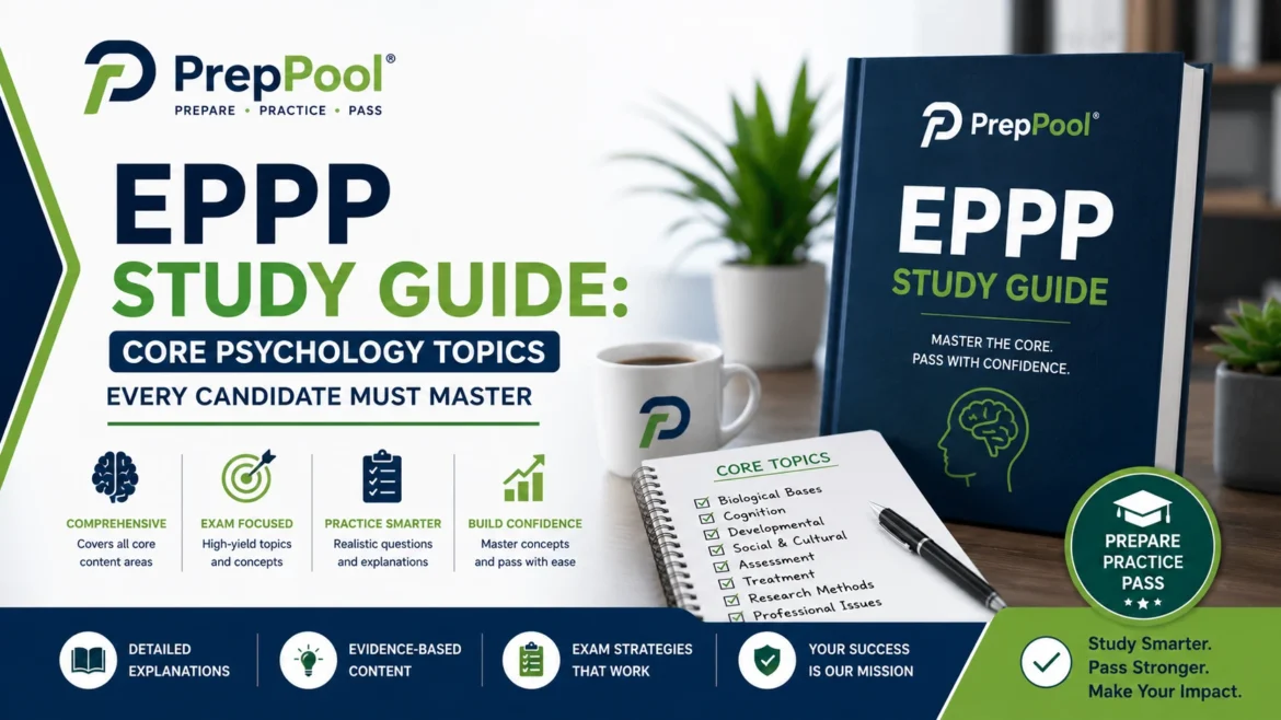 EPPP study guide covering core psychology topics for exam preparation.