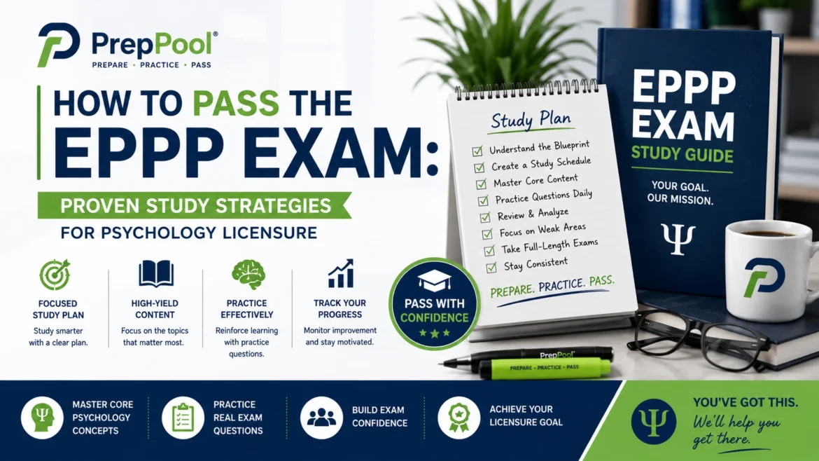 How to pass the EPPP exam with proven psychology licensure study strategies.