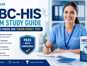 Professional NBC-HIS Exam Study Guide cover featuring expert study tips, exam preparation strategies, and first-attempt success guidance for aspiring National Board for Certification in Hearing Instrument Sciences candidates.
