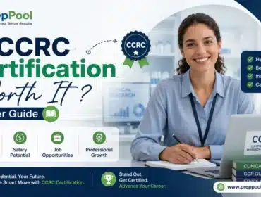 CCRC certification career guide showing salary potential, job opportunities, and career benefits for clinical research professionals.